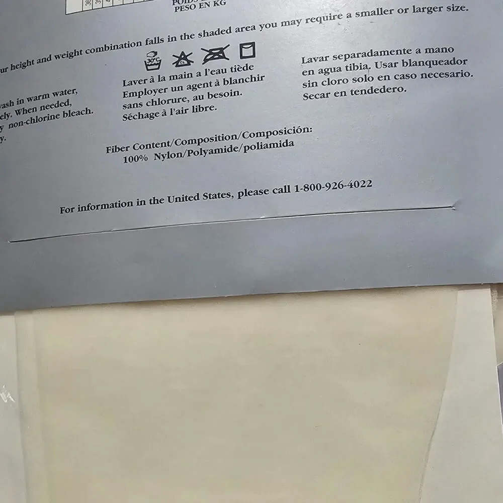 Vintage Christian Dior Diorissimo Pantyhose 4443 Sheer Ivory Size Petite NOS